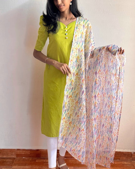 Green kurti